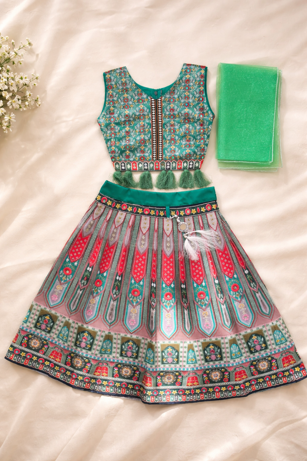 Girls Traditional Lehenga Choli Set