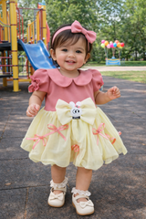 Baby Girl Party Dress – Elegant Bow Detail - Set 3