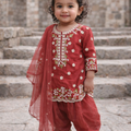 Embroidered Kurta & Palazzo Set for Baby Girls