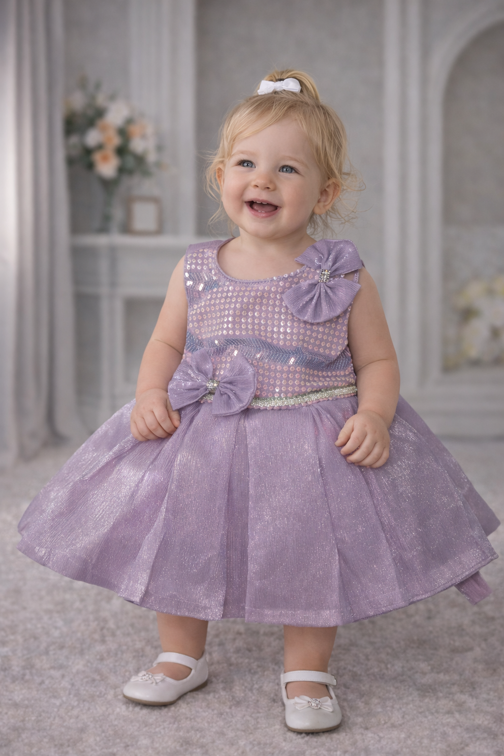 Inaabia Baby Girl Sequin Party Dress