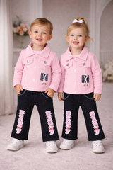 Inaabia Unisex Toddler Jacket & Pants Set - Pink