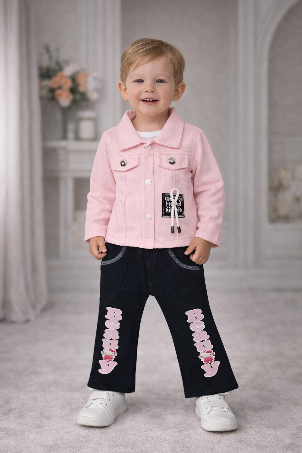 Inaabia Unisex Toddler Jacket & Pants Set - Pink