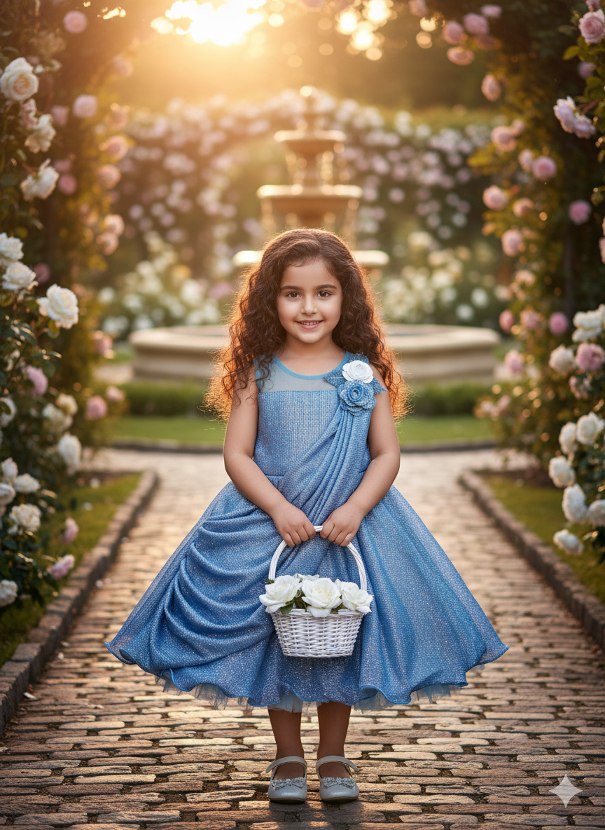 Aurelia Rose Shimmer Gown – Enchanted Garden Edition