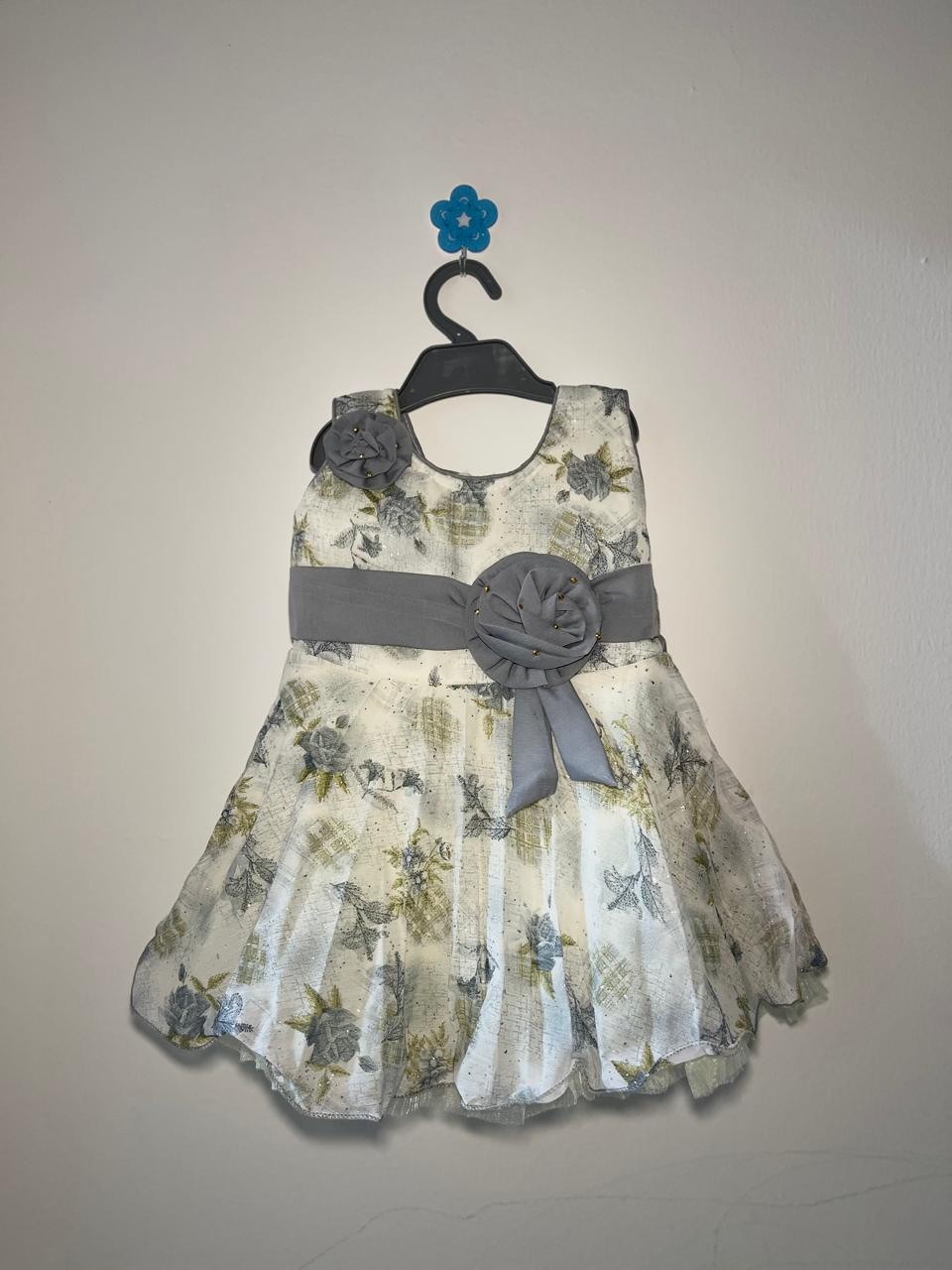 Elegant Floral Party Dress for Baby Girls (12–18 Months)