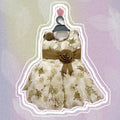 Vintage Bloom Party Dress for Girls (12–18 Months)