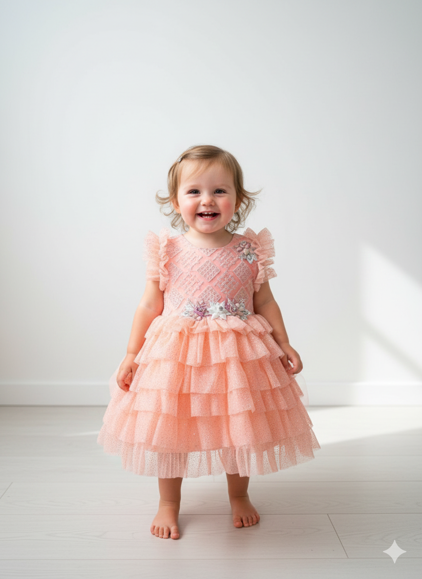 Inaabia Layered Tulle Princess Party Dress