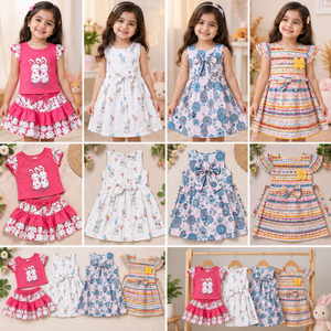 Ten image catalog grid showing all four Inaabia combo dresses with two images for each dress and two full combo images